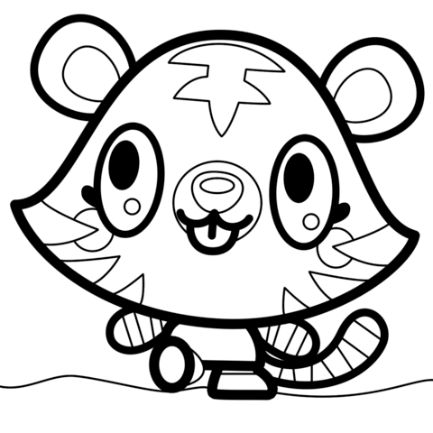 Moshi Monsters Jeepers Coloring Page